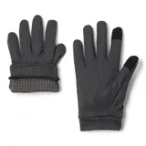 Guantes de esquí Columbia Bugaboo color azul y negro, impermeables y transpirables, con forro térmico reflectante Omni-Heat, palma de PU duradera, guantelete corto, ajuste de puño con una sola mano, correa removible, pulgar y punta del dedo compatibles con pantalla táctil y elástico en la muñeca.