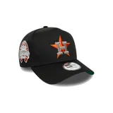 Gorro negro de béisbol de la marca New Era, modelo 9FORTY, con logo bordado de los Houston Astros.