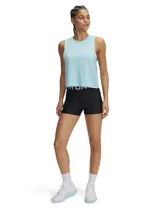Musculosa deportiva Under Armour Vanish Energy Crop, color gris con logo en el pecho.
