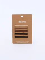 Pack de 15 horquillas para el pelo en tonos marrones, desde beige claro hasta negro.