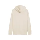 Canguro Puma color crema con cierre frontal, capucha con cordón ajustable, bolsillo tipo canguro y logo bordado en el pecho.