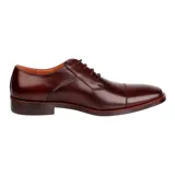 Zapato de vestir Hush Puppies Jazz, color marrón, de cuero, con cordones y suela de goma.