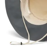 Sombrero de ala ancha Columbia Bora Bora Booney, color beige, con banda interior absorbente Omni-Wick y cordón ajustable.