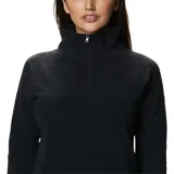 Buzo polar celeste de mujer, marca Columbia, modelo Glacial IV. Cuenta con cuello alto blanco con cierre de media cremallera.