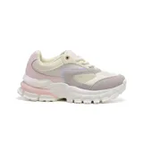 Championes deportivos American Sport Mattie, color blanco con detalles en celeste y gris.