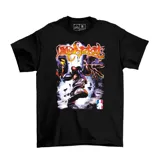 Remera negra con estampado de Limp Bizkit y logo de la NBA.