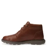 Botas de cuero color marrón, con cordones y logo de la marca en la lengüeta y lateral.