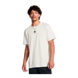 Remera negra de algodón para hombre, con logo de Stephen Curry estampado en blanco en el pecho.