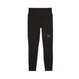 Calzas deportivas negras Puma TAD Essentials 7/8 de tiro alto, corte ajustado, tecnología dryCELL, bolsillos laterales y logo de la marca en la pierna izquierda.
