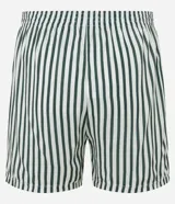 Bóxer de tela de viscosa con cintura elástica y estampado de rayas verticales.