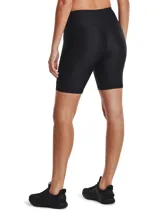 Calza corta de ciclismo Under Armour Tech Bike Short, color azul eléctrico, con cintura alta y logo estampado en la pierna izquierda.
