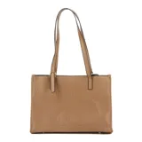 Cartera negra con diseño texturizado y doble compartimento, ideal para uso diario.