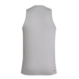 Musculosa deportiva Adidas Train Essentials para hombre, color gris con logo negro en el pecho.