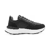 Zapatillas deportivas Panama Jack de cuero color blanco con detalles en gris y verde.