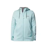 Chaqueta con capucha, forrada de felpa polar y detalles en sherpa, con bolsillos delanteros y puños cómodos.