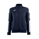 Campera de hombre de estilo deportivo en colores navy y blanco, con cierre frontal y ajuste en los puños.
