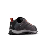 Zapatillas de trekking Columbia Crestwood Waterproof para hombre, color marrón con detalles en negro y naranja. Capellada de cuero y malla, con tecnología impermeable Omni-Tech y suela de goma Omni-Grip.