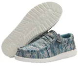 Mocasines en color gris de diseño camuflado, con suela ultraligera y tecnología Flex & Fold para mayor comodidad.