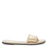 Sandalias Havaianas modelo You Angra, color beige arena, con tira ancha transparente y suela texturizada.