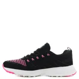 Championes de running Push Lucy, color negro con detalles en rosa.