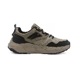 Zapatillas deportivas Panama Jack para hombre, color beige con detalles en negro y marrón.