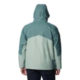 Campera Columbia 3 en 1 color marrón, con capa exterior impermeable y transpirable, y forro polar térmico reflectante.