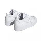 Championes urbanos Adidas Forum Bold Stripes, color blanco con plataforma.