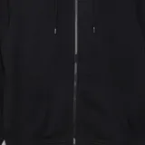 Chaqueta con cremallera y capucha negro
