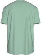 Remera verde agua de algodón con logo de Calvin Klein estampado en el pecho.