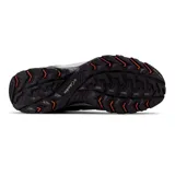 Zapatillas de trekking Columbia Crestwood Waterproof para hombre, color marrón con detalles en negro y naranja. Capellada de cuero y malla, con tecnología impermeable Omni-Tech y suela de goma Omni-Grip.