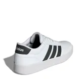 Championes urbanos Adidas Breaknet 3.0, color blanco con las tres tiras laterales en negro.