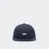 Gorro negro de corte clásico con logo de Vans bordado en la parte frontal.