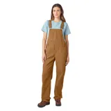 Enterito Dickies color marrón, de corte relajado, con tirantes ajustables y múltiples bolsillos.