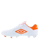 Championes de fútbol Umbro Touch FG, color blanco, con tapones.