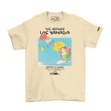 Remera color crema con estampa de la película "Mis Vecinos Los Yamada" de Studio Ghibli.