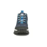 Zapatillas Caterpillar Intruder unisex, color azul marino y celeste, con detalles en negro y blanco.