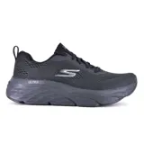 Championes deportivos Skechers Max Cushioning Elite Destination Point color negro, con capellada de malla transpirable, cordones y amortiguación ULTRA GO.