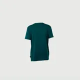 Remera verde oscuro con estampado de un faro en el pecho.
