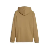 Canguro con capucha Puma Ess Elevated color tostado, con logo pequeño estampado en negro en el pecho y bolsillo tipo canguro.