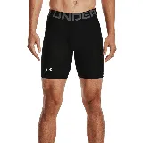 Calza corta de compresión Under Armour HG Armour color negro con cintura elástica gris con logo de la marca.