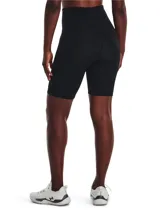 Short deportivo Under Armour Motion Bike negro, de tiro alto y calce ajustado.