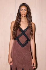 Vestido Franca Marrón