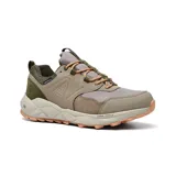 Championes de trekking Hi-Tec Geo Fox, color gris topo con detalles en verde oliva y cordones color naranja.