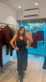 Falda larga con estampado animal print de leopardo.