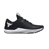 Zapatillas de entrenamiento para hombre, con diseño en negro y blanco, y logotipo en la parte del tobillo.