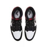Zapatillas deportivas de caña alta Air Jordan 1 Retro Hi, con diseño en bloques de color blanco, negro y rojo.