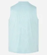 Musculosa deportiva negra de hombre, con cuello redondo, corte regular y estampa heat print. Cuenta con tecnología Dry para mayor transpirabilidad.