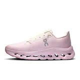 Championes urbanos rosas con detalles en blanco y logo de la marca en gris.
