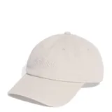 Gorra de béisbol Adidas color beige con logo bordado en el frente.