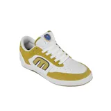 Championes Etnies Aurelien color blanco y amarillo ocre, con logo de la marca en el lateral.